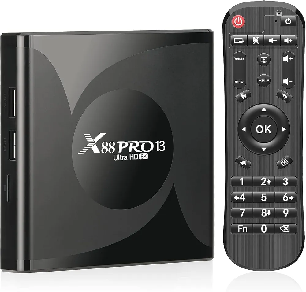 اندروید باکس 8KمدلXX88Pro13Ultra 64گیگ وای فای 6 بلوتوث 5