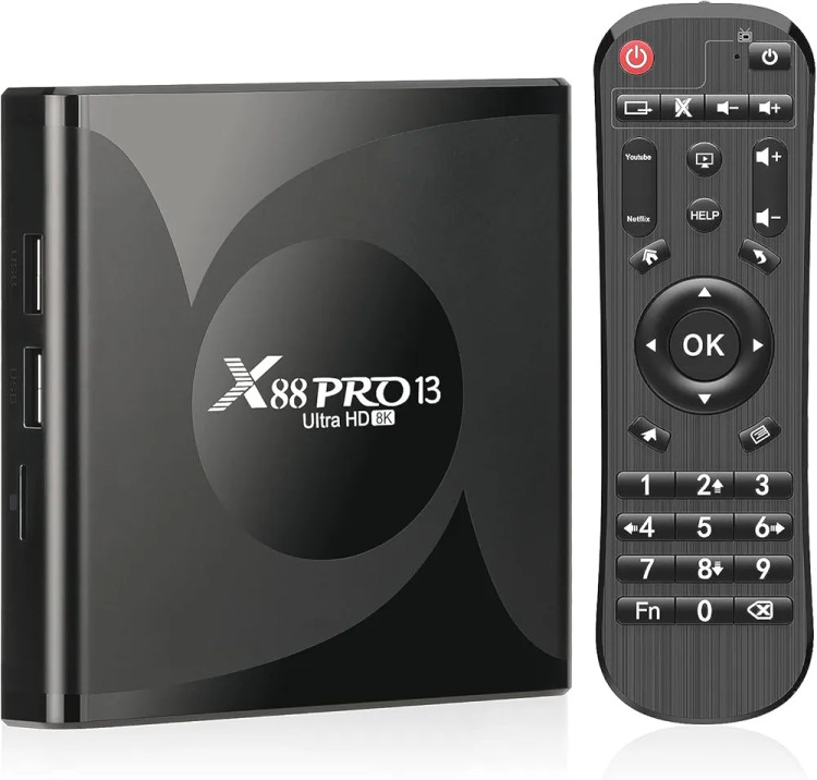اندروید باکس 8KمدلXX88Pro13Ultra 64گیگ وای فای 6 بلوتوث 5
