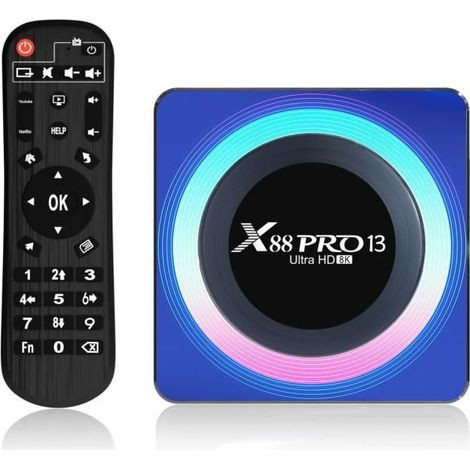 اندروید باکس 8KمدلXX88Pro13Ultra 64گیگ وای فای 6 بلوتوث 5