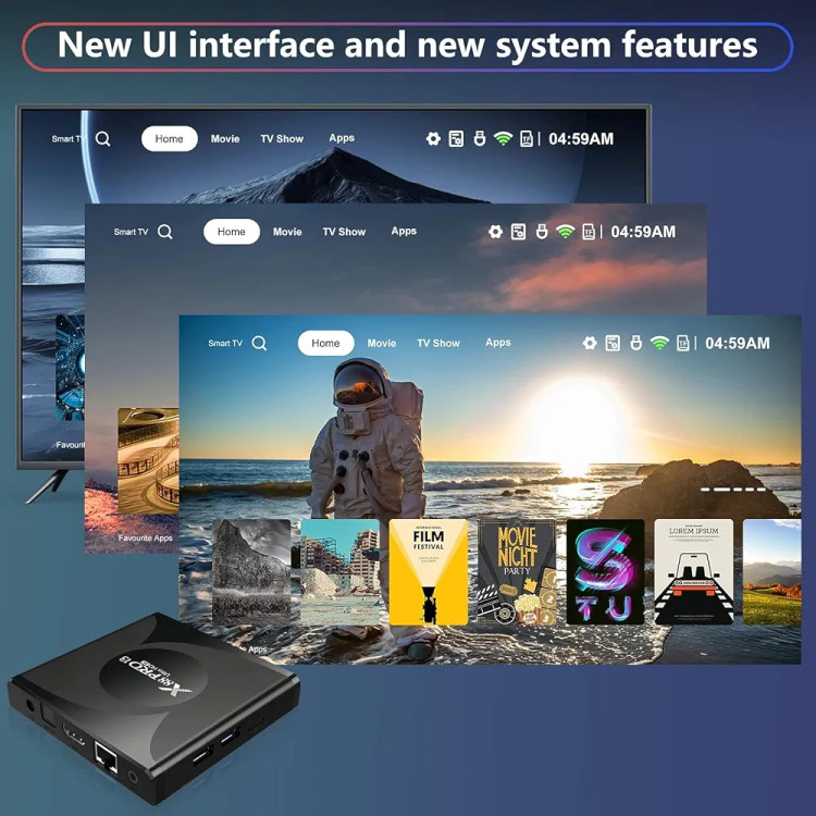 اندروید باکس 8KمدلXX88Pro13Ultra 64گیگ وای فای 6 بلوتوث 5