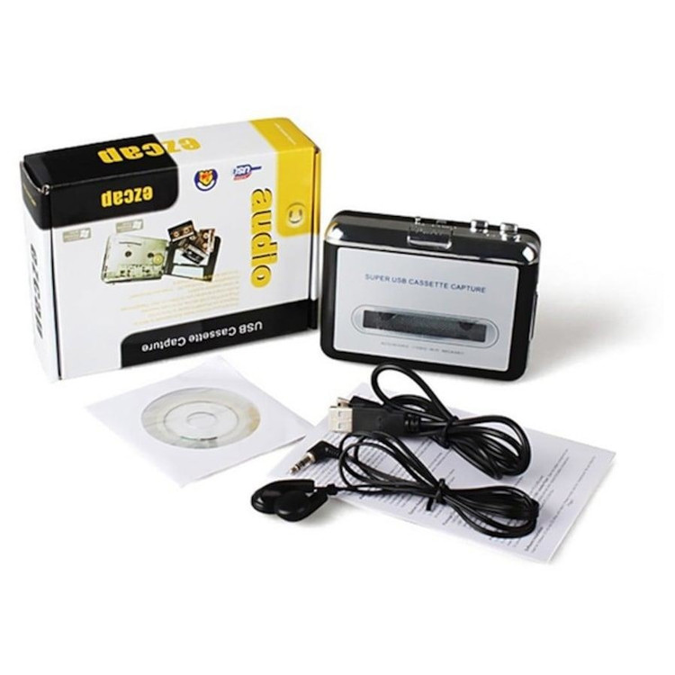 پخش کننده کاست USB و مبدل نوار کاست به MاP3 با قابلیت معکوس کردن خودکار و پخش استریو