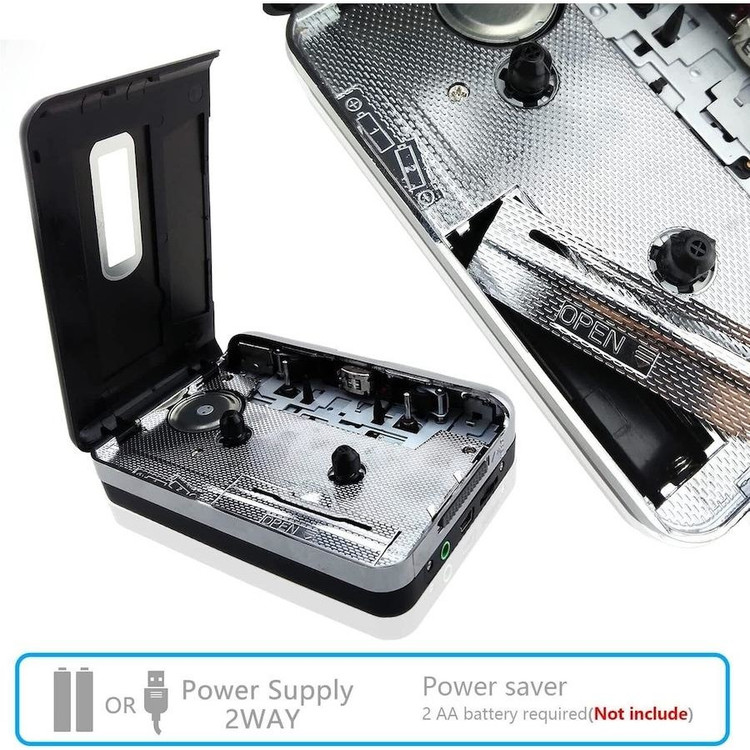 پخش کننده کاست USB و مبدل نوار کاست به MاP3 با قابلیت معکوس کردن خودکار و پخش استریو