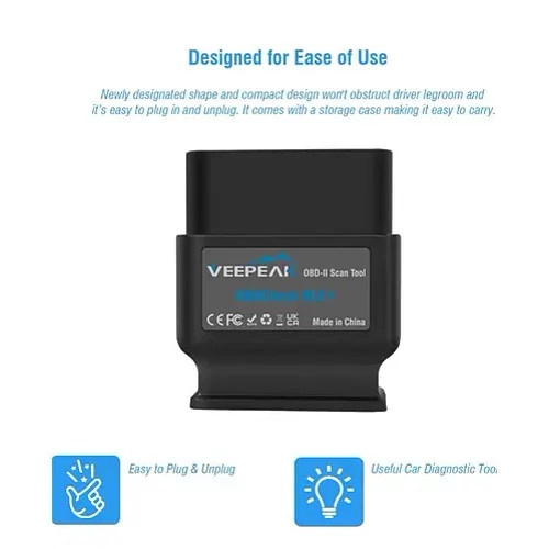 دیاگ خودرو +OBDCheck BLE بلوتوث 4.0 Veepeak OBD II برای iOS و اندروید