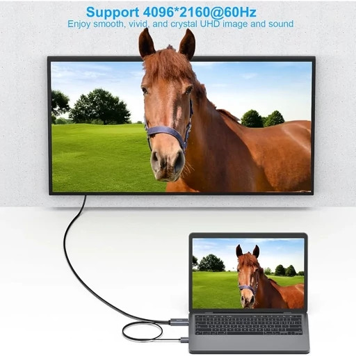 کابلHDMI به DisplayPort منبع HDMI به مانیتور DisplayPort سازگار با کارت گرافیک کامپیوتر لپ تاپXbox PS on 360برند بنفی