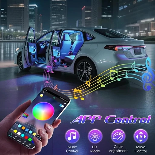 کیت نور پردازی داخل خودرو هوشمند Winzwon