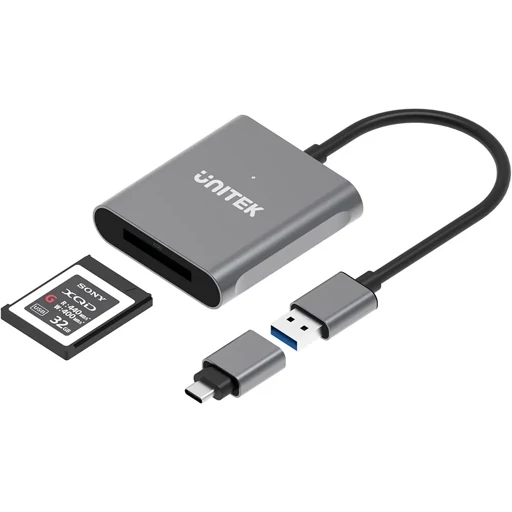 کارت خوان XQD، مبدل کارت حافظه یونیتک Unitek USB 3.1 Type A به XQDسازگار با کارت حافظه سونی، لکسار و نیکون
