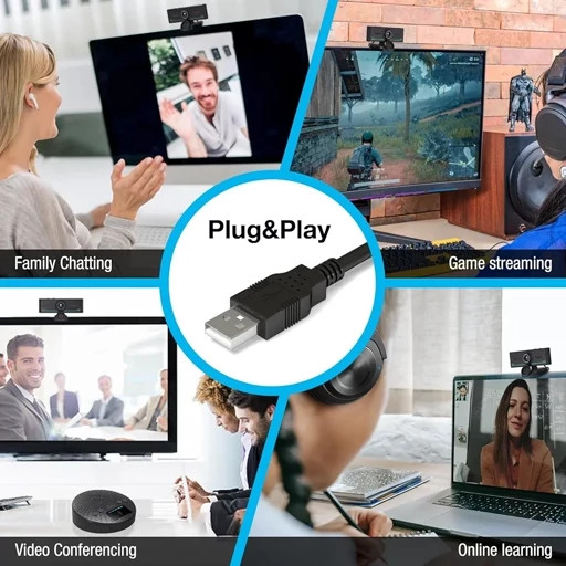 وب کم بلوتوثی اتصال به میکروفون برند Gsou
