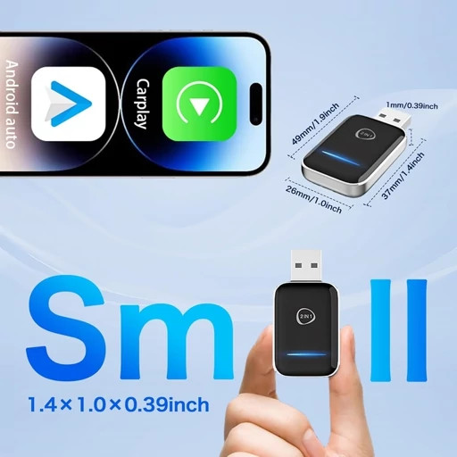 کارپلی اندروید2درCarplay1وAndroid Autoنسخه،ارتقا یافته 2026،وای فای سریع دو بانده.5گیگاهرتز2.4گیگاهرتز
