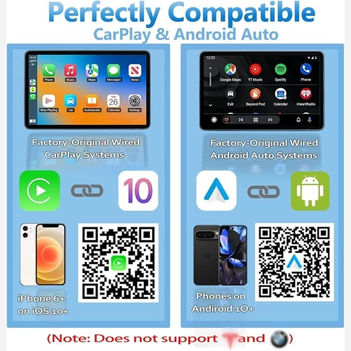کارپلی اندروید2درCarplay1وAndroid Autoنسخه،ارتقا یافته 2026،وای فای سریع دو بانده.5گیگاهرتز2.4گیگاهرتز