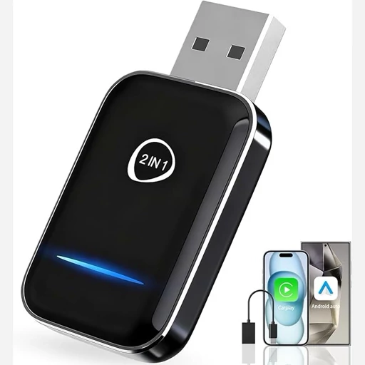 کارپلی اندروید2درCarplay1وAndroid Autoنسخه،ارتقا یافته 2026،وای فای سریع دو بانده.5گیگاهرتز2.4گیگاهرتز