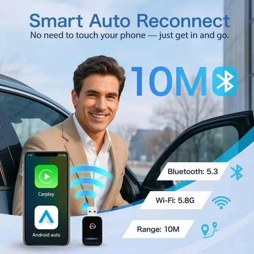 کارپلی اندروید2درCarplay1وAndroid Autoنسخه،ارتقا یافته 2026،وای فای سریع دو بانده.5گیگاهرتز2.4گیگاهرتز