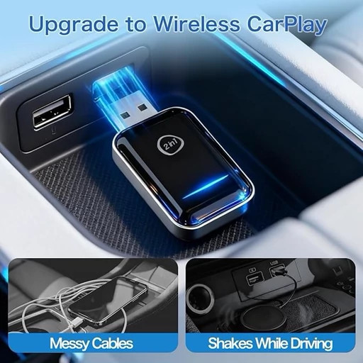 کارپلی اندروید2درCarplay1وAndroid Autoنسخه،ارتقا یافته 2026،وای فای سریع دو بانده.5گیگاهرتز2.4گیگاهرتز
