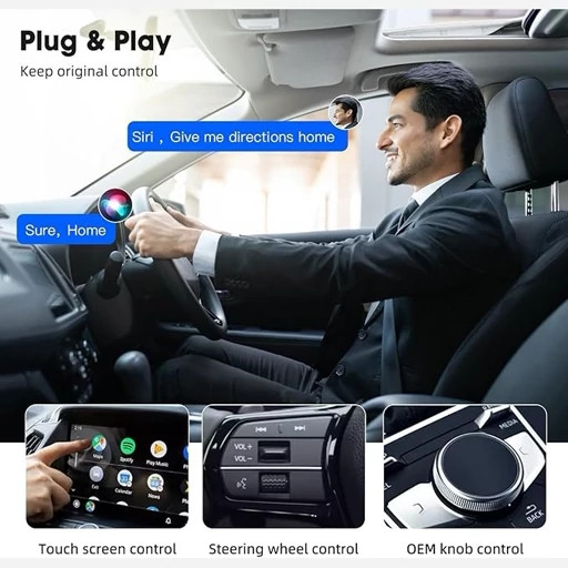 کارپلی بی سیم برندCarplayخودرو برای ارتقا آیفون