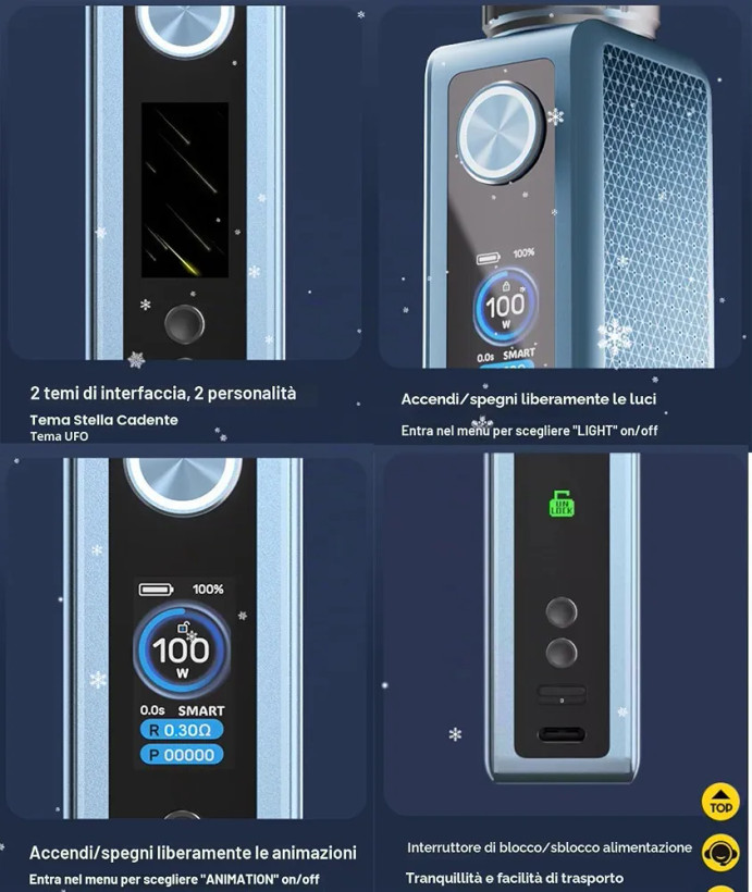ویپ سیگار الکترونیکی بوپو وینچی اسپارک ۱۰۰ وات برندVOOPOO