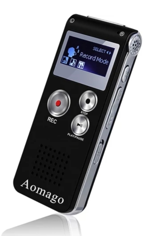 ضبط کننده صدا دیجیتال 64گیگ با قابلیت پخش MP3برندAomago
