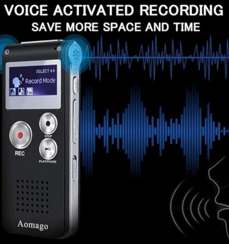 ضبط کننده صدا دیجیتال 64گیگ با قابلیت پخش MP3برندAomago