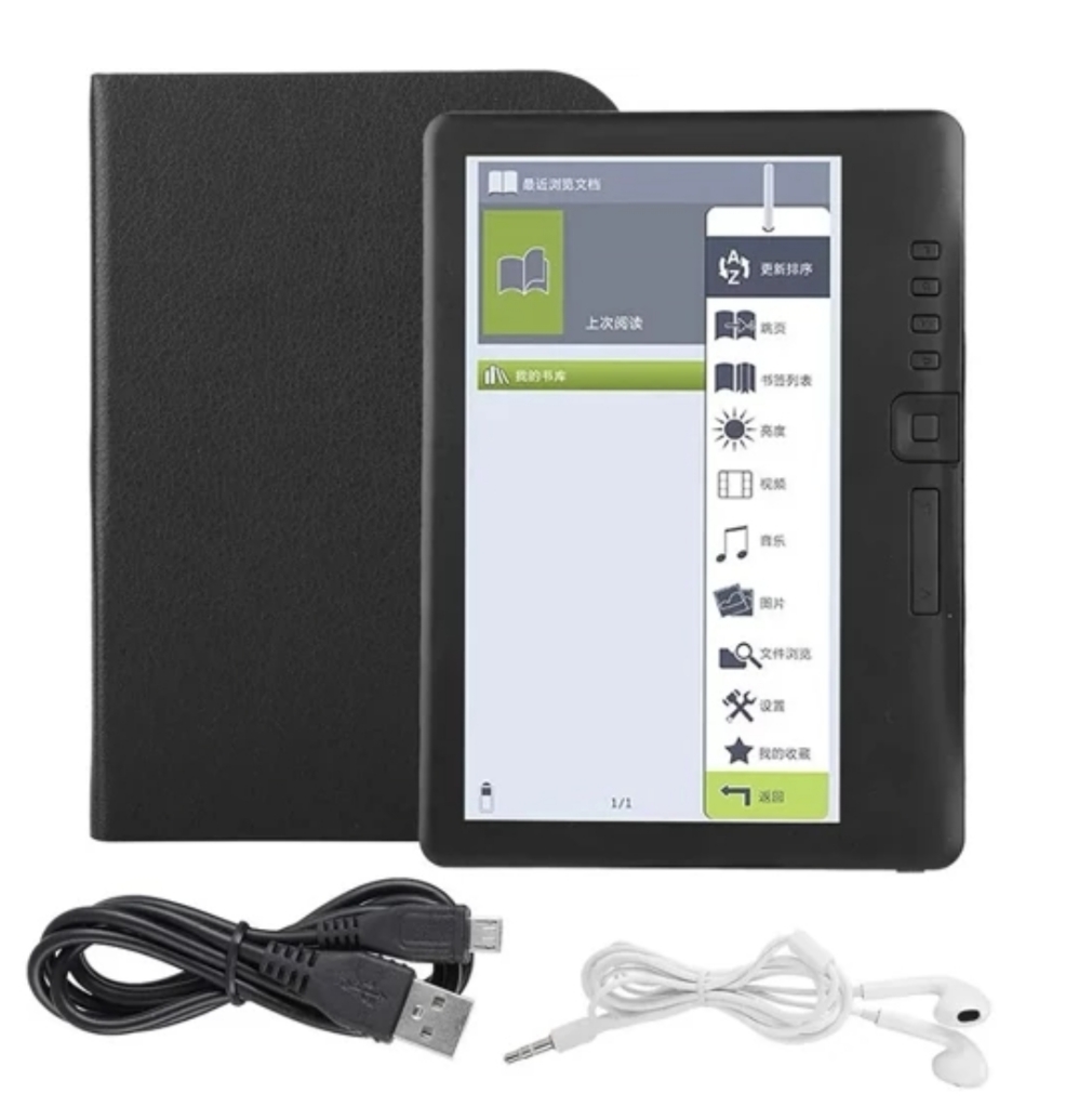 کتابخوان 7 اینچی BK7019 قابل حمل صفحهنمایش رنگارنگ بدنه یکپارچه ضد آب