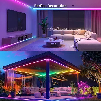 ریسه هوشمند طنابی نئونی 16میلیون رنگ 8متری RGB+IC.26FT.IP67 برندBUNACET
