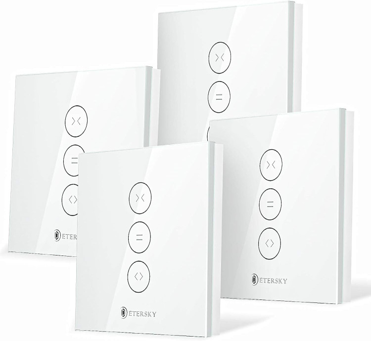 کلید هوشمند پرده کرکرهای با پنل لمسی پک 4 عددی Etersky WF-CS01