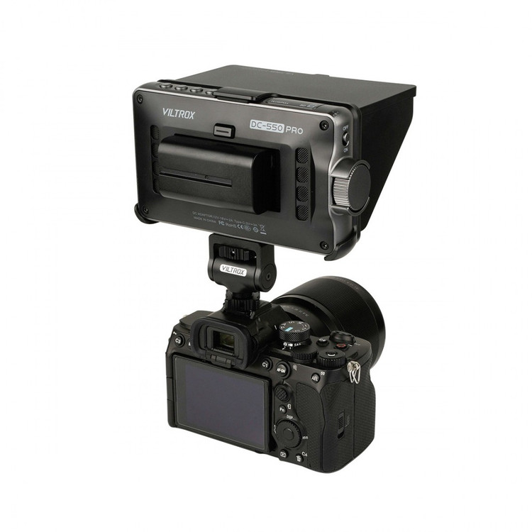 مانیتور قابل حمل Viltrox DC-550 با اندازه ۵.۵ اینچ و کیفیت Full HD، پشتیبانی از 4K HDMI و روشنایی ۱۲۰۰ نیت
