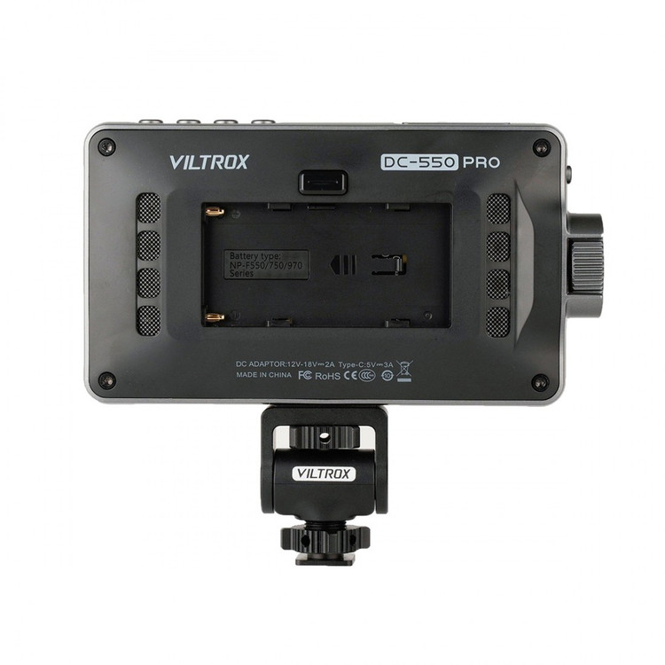 مانیتور قابل حمل Viltrox DC-550 با اندازه ۵.۵ اینچ و کیفیت Full HD، پشتیبانی از 4K HDMI و روشنایی ۱۲۰۰ نیت