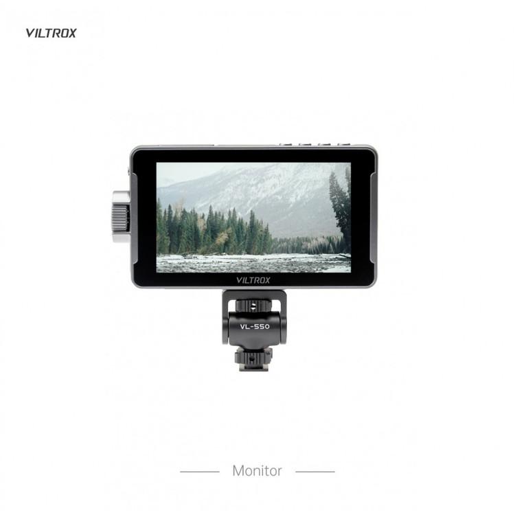 مانیتور قابل حمل Viltrox DC-550 با اندازه ۵.۵ اینچ و کیفیت Full HD، پشتیبانی از 4K HDMI و روشنایی ۱۲۰۰ نیت