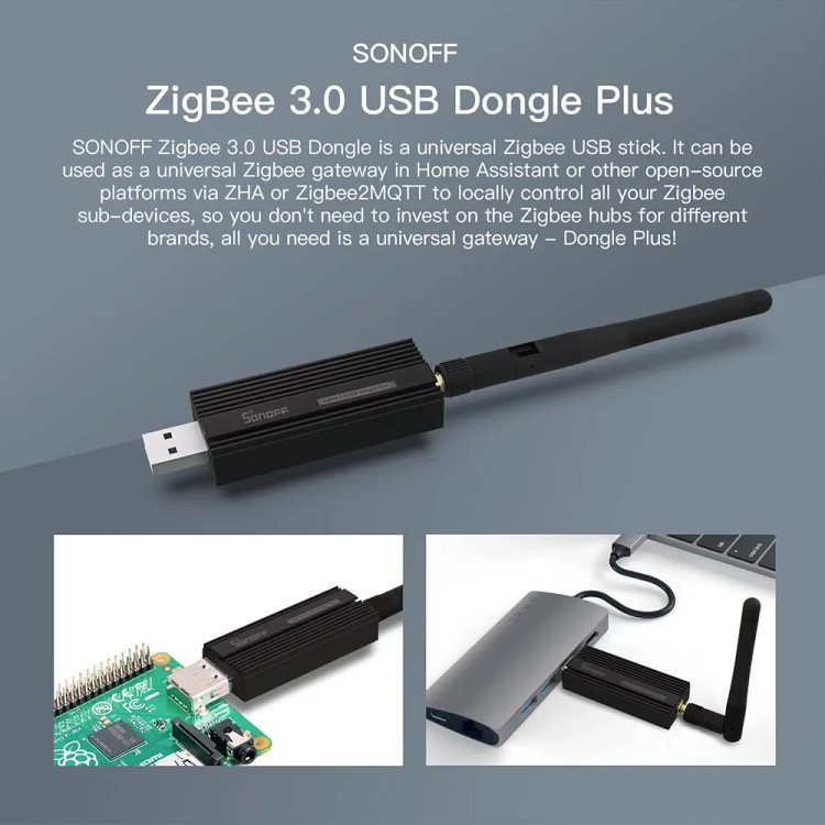 دانگل یو اس بی SONOFF Zigbee 3.0 Plus ZBDongle-P