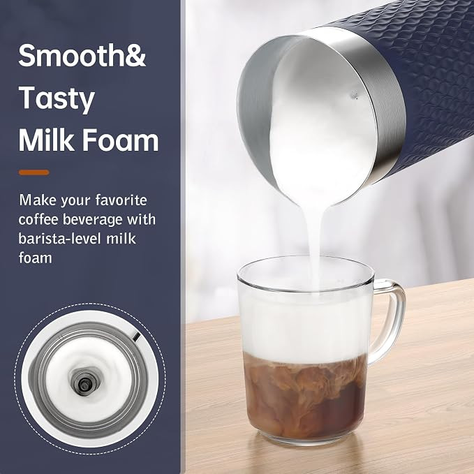 همزن شیر اتوماتیک 4در1 SIMPLETASTE فوم گرم و سرد، قابلیت بخارپز کردن، برای لاته، کاپوچینو، ماکیاتو