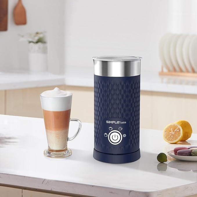 همزن شیر اتوماتیک 4در1 SIMPLETASTE فوم گرم و سرد، قابلیت بخارپز کردن، برای لاته، کاپوچینو، ماکیاتو