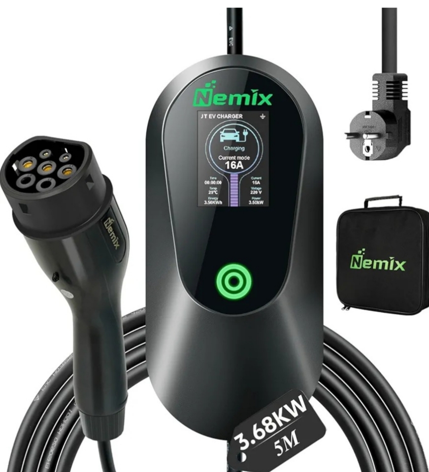 شارژر خودرو برقی برندNemiXکابل شارژرEV