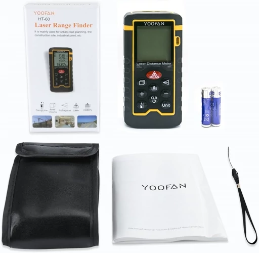 متر لیزری 60 متری YOOFAN مدل HT 60 فاصله یاب لیزری دیجیتال