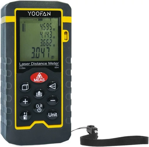 متر لیزری 60 متری YOOFAN مدل HT 60 فاصله یاب لیزری دیجیتال