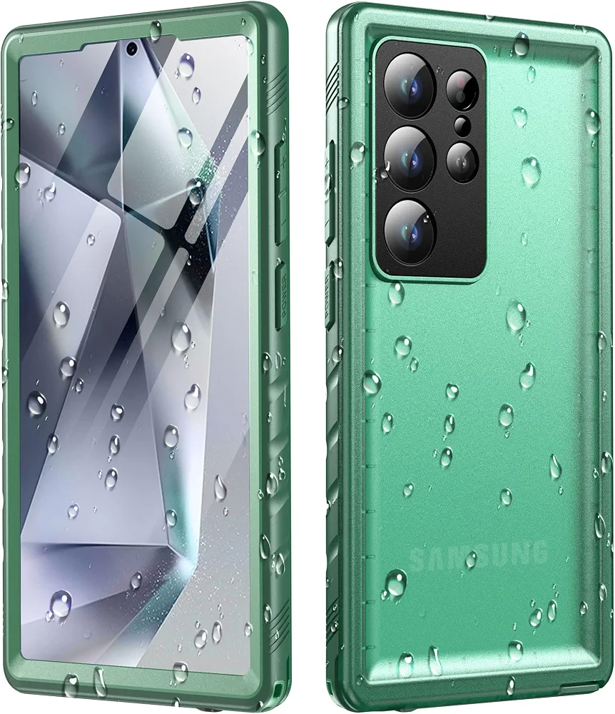 قاب نظامی ضد آب 360 درجه Cozycase TOP برای سامسونگ گلکسی S24 اولترا دارای محافظ دوربین صفحه نمایش HD، محافظ قوی ضد ضربه، ضد آب و گرد و غبار