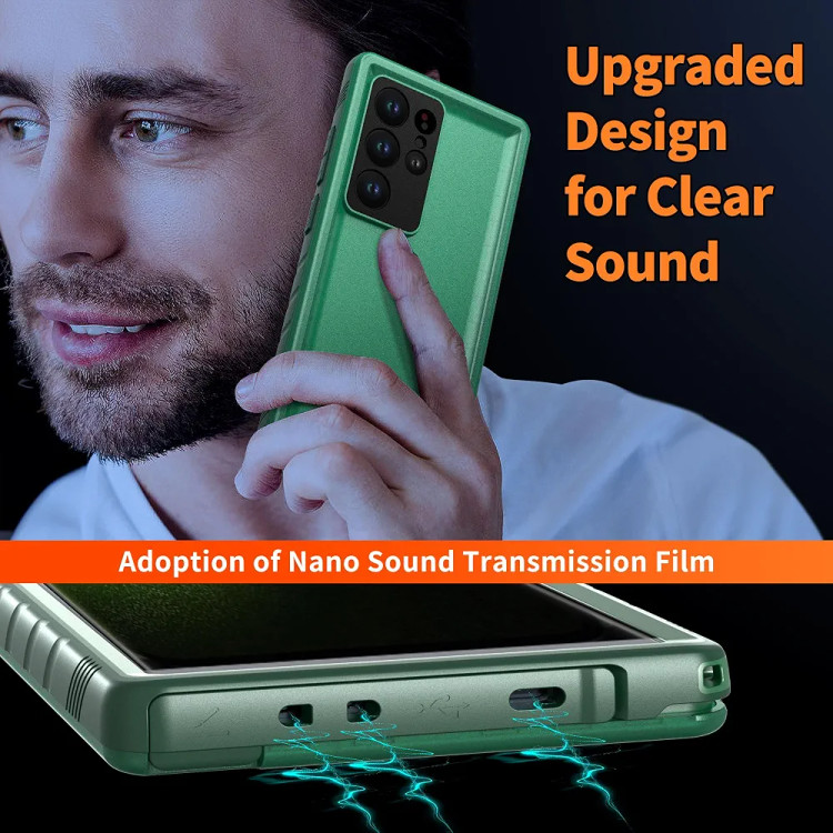 قاب نظامی ضد آب 360 درجه Cozycase TOP برای سامسونگ گلکسی S24 اولترا دارای محافظ دوربین صفحه نمایش HD، محافظ قوی ضد ضربه، ضد آب و گرد و غبار
