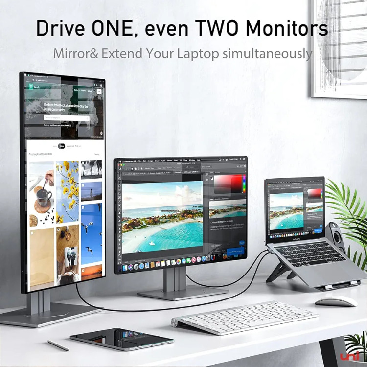 کابل USB CبهHDMI برند یونی 4Kپرسرعت1/80سانتی