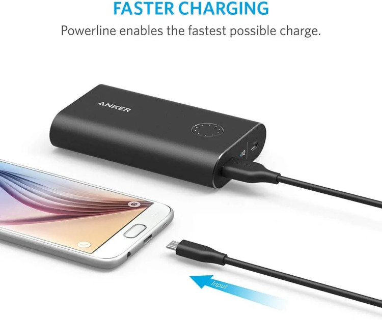 کابل شارژر Micro USB , Usb پک 3تای Anker