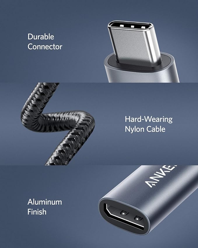 کابل تبدیل USB-C بهDisplayPort 4K@60HzبرندANKERمدلA8315