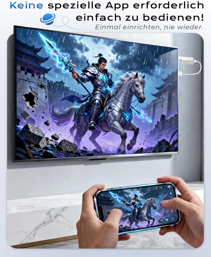 دانگل نمایشگر بیسیم آداپتورHDMI 1080P@60Hz، 5GHz AirPlay/MiracastبرندTongtion
