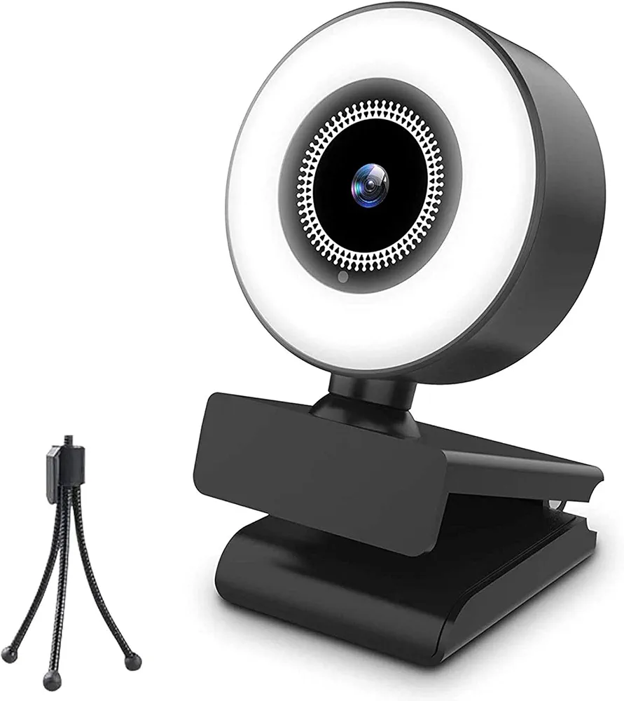 وب کم ITSHINY مدل M2 کیفیت 2K با میکروفون داخلی و چراغ