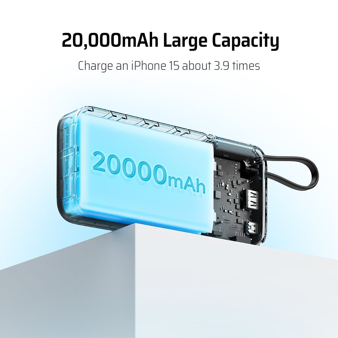 پاوربانکCUKTECH CP26، 20000 میلی آمپر ساعت 55 وات
