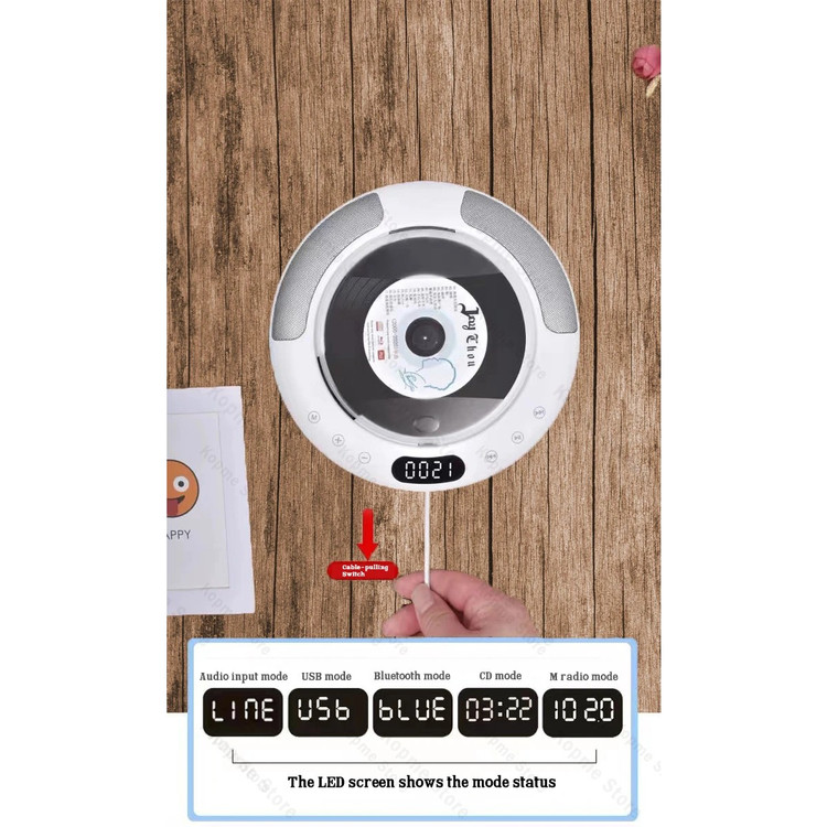 پخش کننده سی دی بلوتوثی رادیو FM صدایHiFiمدلKC-607