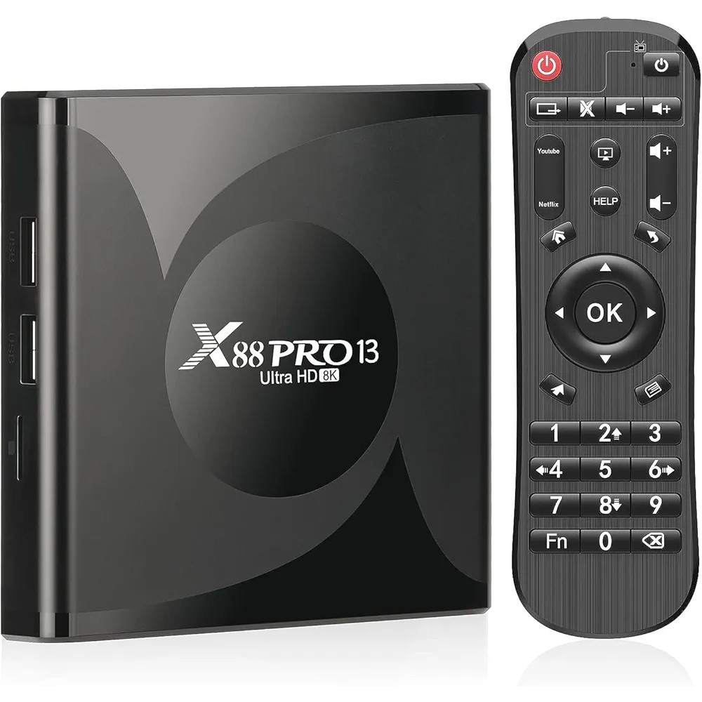 اندروید باکس 8KمدلXX88Pro13Ultra 64گیگ وای فای 6 بلوتوث 5