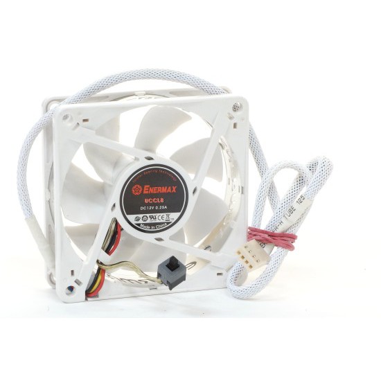 فن خنک کننده کامپیوتر Enermax UCCL8 Twister 80x25mm 4-Pin DC-12V 0.25A LED