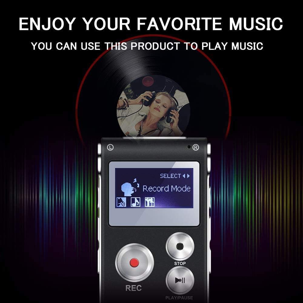 ضبط کننده صدا دیجیتال 64گیگ با قابلیت پخش MP3برندAomago
