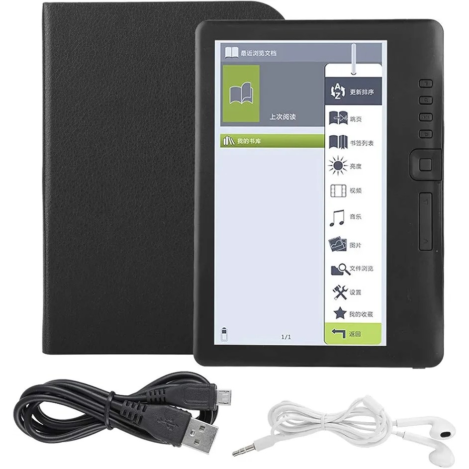 کتابخوان 7 اینچی BK7019 قابل حمل صفحهنمایش رنگارنگ بدنه یکپارچه ضد آب