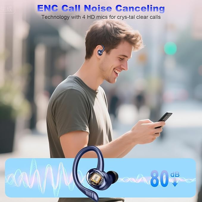 هدفون بی سیم بلوتوث5.4 ضد آبIP7برندHupoafمدلH87