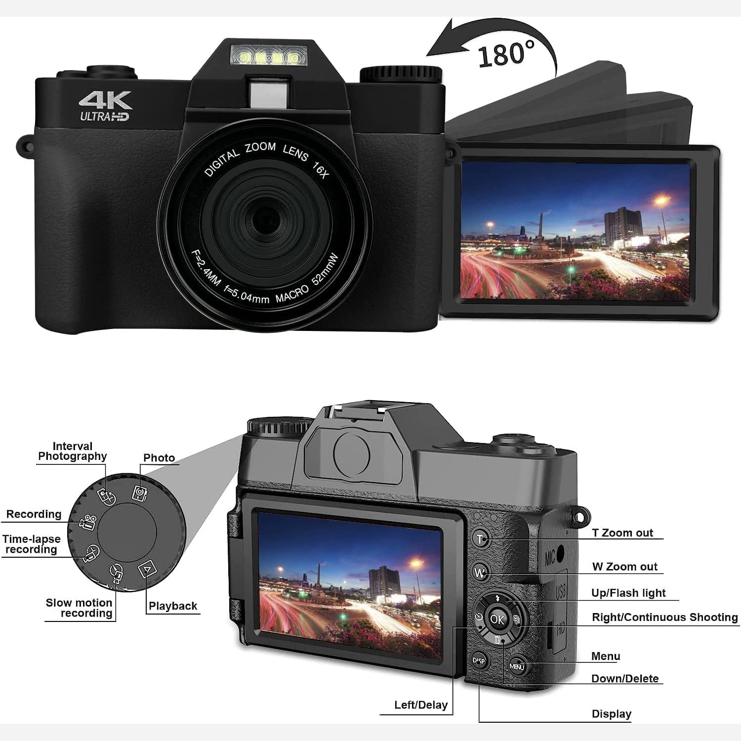 دوربین دیجیتال48مگاپیکسل 4K