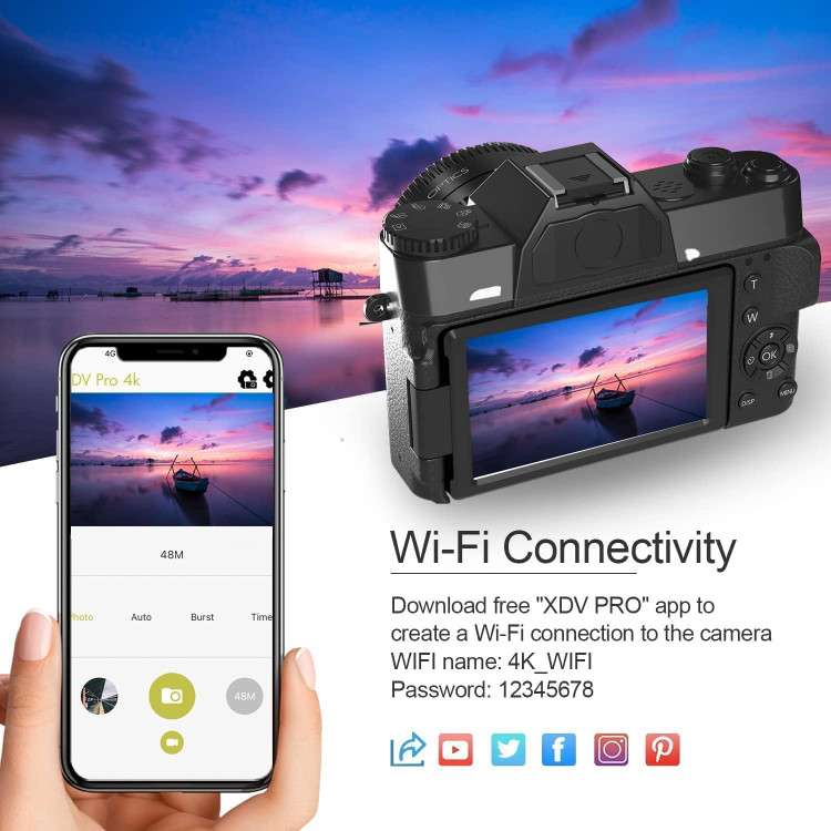 دوربین دیجیتال48مگاپیکسل 4K
