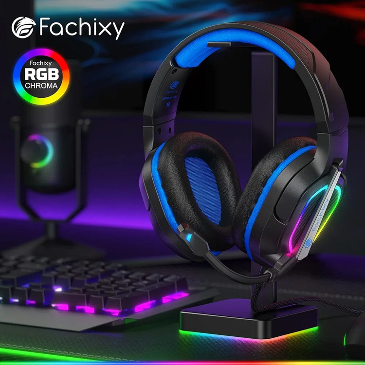 هدست بازیFachixyFC200برایPS4.PS5.Xbox.Switchبا نورRGB