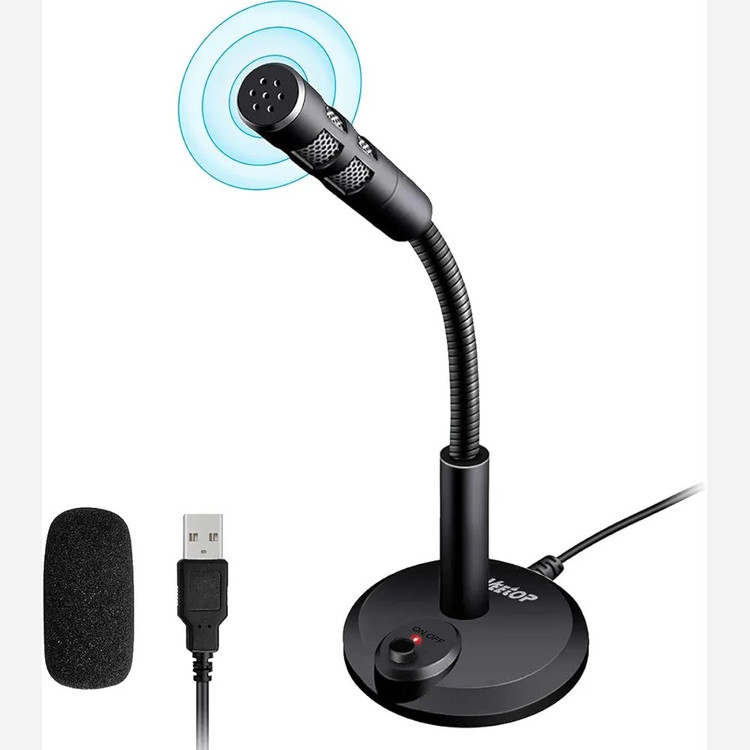 میکروفون USB میکروفون همه جهته سازگار لپ تاپ.مک.PS4ویندوز و لینوکس برندVEETOP